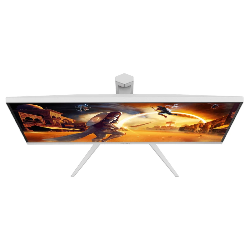 AOC Q27G4/WS/69 27" QHD (2560x1440) 200Hz 0.3ms MPRT Fast IPS Gaming Monitor with Tilt, Swivel, Pivot & Height Adjustment (White/Silver)