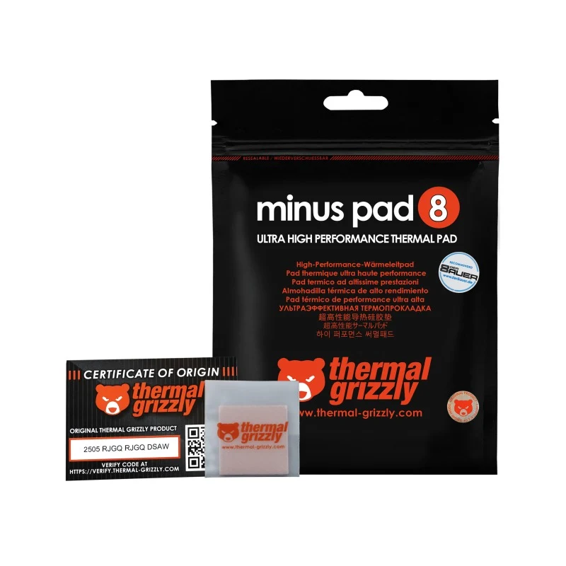 Thermal Grizzly Minus Pad 8 30x30x1.0mm 1 pc. (TG-MP8-30-30-10-1R)