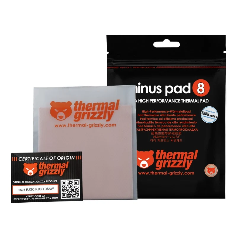 Thermal Grizzly Minus Pad 8 100x100x1.0mm 1 pc. (TG-MP8-100-100-10-1R)