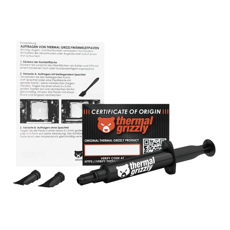 Thermal Grizzly Kryonaut 11.1g / 3mL Thermal Paste (TG-K-030-R)