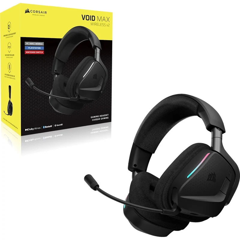 Corsair Void V2 Max Wireless Gaming Headset (Carbon) (CA-9011388-WW)