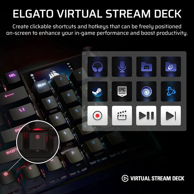 Corsair Vanguard Pro 96 Hall Effect Mechanical Gaming Keyboard with MGX Hyperdrive Magnetic Switches (Black) (CH-91E911G-NA)