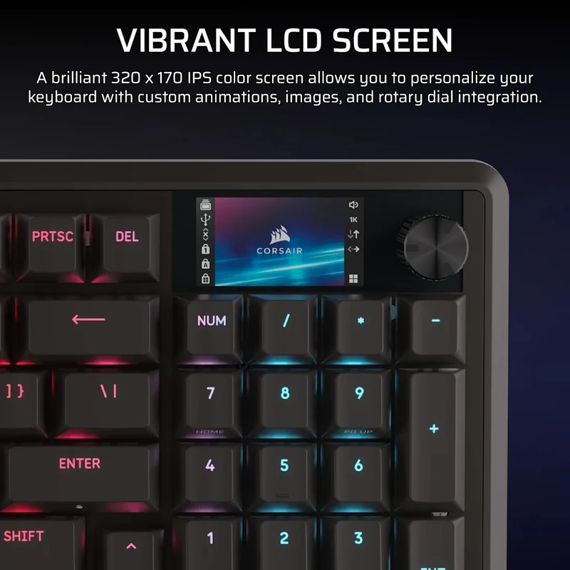 Corsair Vanguard Pro 96 Hall Effect Mechanical Gaming Keyboard with MGX Hyperdrive Magnetic Switches (Black) (CH-91E911G-NA)