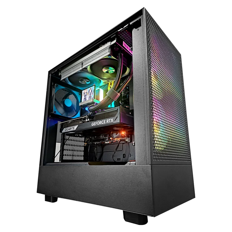 Optima H5 Flow Black Desktop Gaming PC | Intel i7 14700F | 32GB RAM | 1TB SSD | RTX 5070 TI | Windows 11 Pro