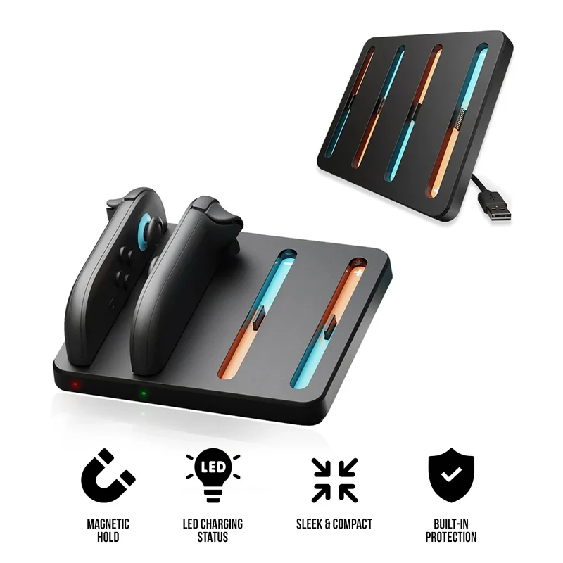 Skull & Co. Joy-Con Charging Dock for Nintendo Switch 2 (Black) (NS2CDK-BK)