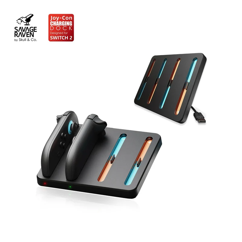 Skull & Co. Joy-Con Charging Dock for Nintendo Switch 2 (Black) (NS2CDK-BK)