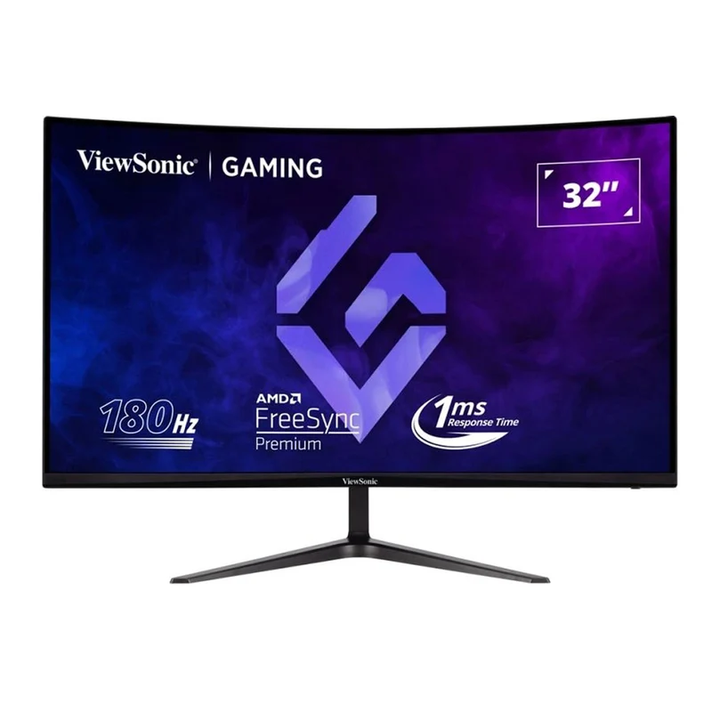 ViewSonic VX3218C-2K 32" QHD (2560x1440) 180Hz 1ms MPRT VA Curved Gaming Monitor with Tilt Adjustment