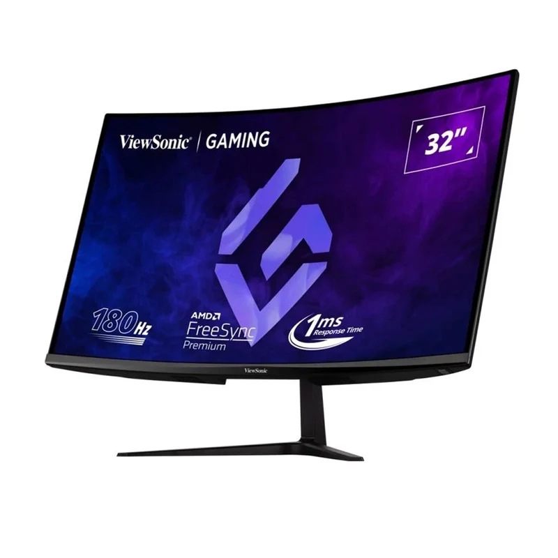 ViewSonic VX3218C-2K 32" QHD (2560x1440) 180Hz 1ms MPRT VA Curved Gaming Monitor with Tilt Adjustment