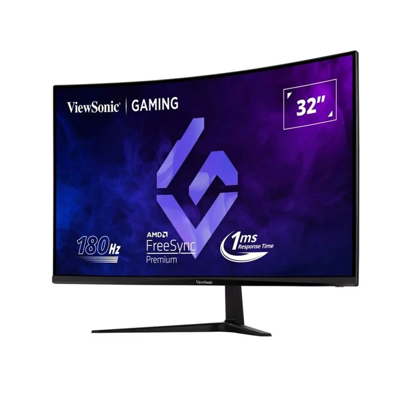 ViewSonic VX3218C-2K 32" QHD (2560x1440) 180Hz 1ms MPRT VA Curved Gaming Monitor with Tilt Adjustment