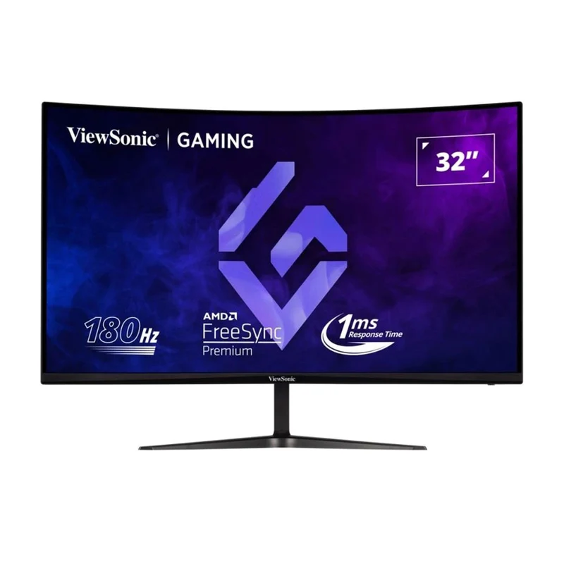 ViewSonic VX3218C-2K 32" QHD (2560x1440) 180Hz 1ms MPRT VA Curved Gaming Monitor with Tilt Adjustment