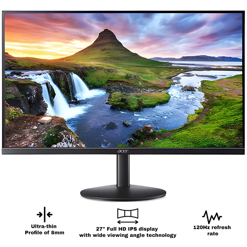 AOPEN 27SA3 G0BI 27" FHD (1920x1080) 120Hz 1ms (TVR) IPS Monitor with Tilt Adjustment