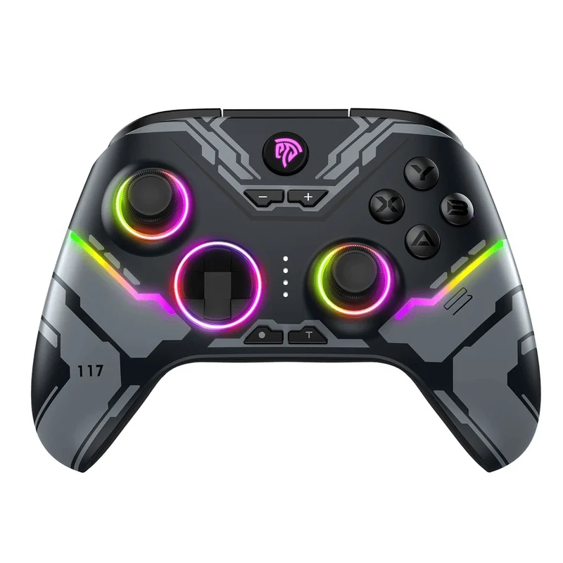 EasySMX X15 RGB Wireless Controller with Hall Trigger & Hall Joystick for PC/N-Switch/Android/iOS (Black, Wukong) (VG-C516, VG-C522)