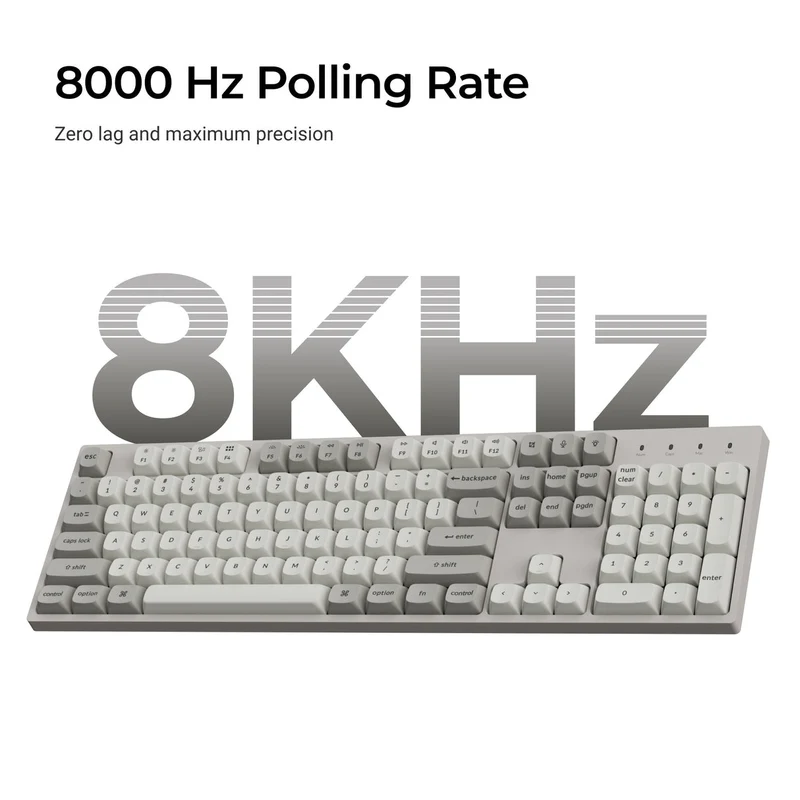 Keychron C2 Pro 8K QMK RGB Hot-Swappable Full Size Wired Custom Mechanical Keyboard (Super Brown Switch) (C2PX-M3)
