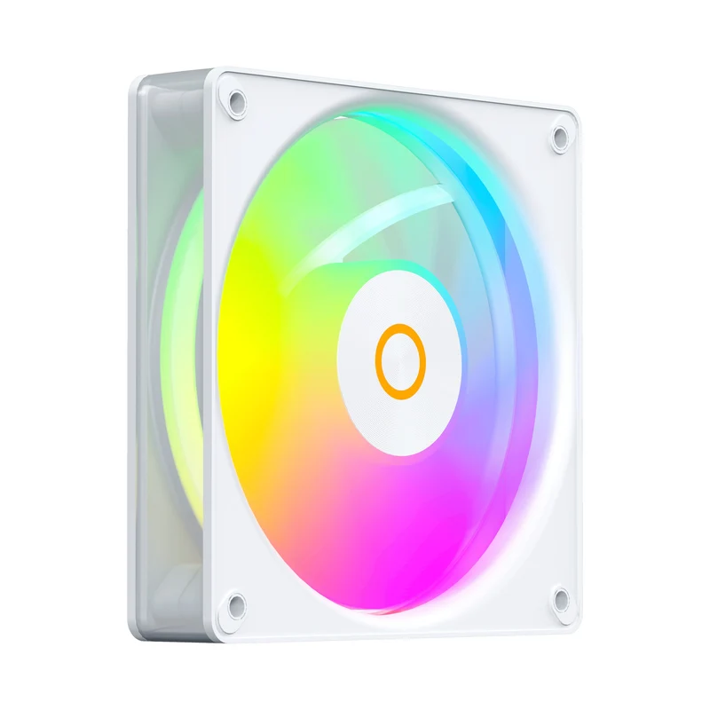 Ocypus Gamma F12 Elite ARGB 120mm PWM Fan with Transparent Frame (Black, White)