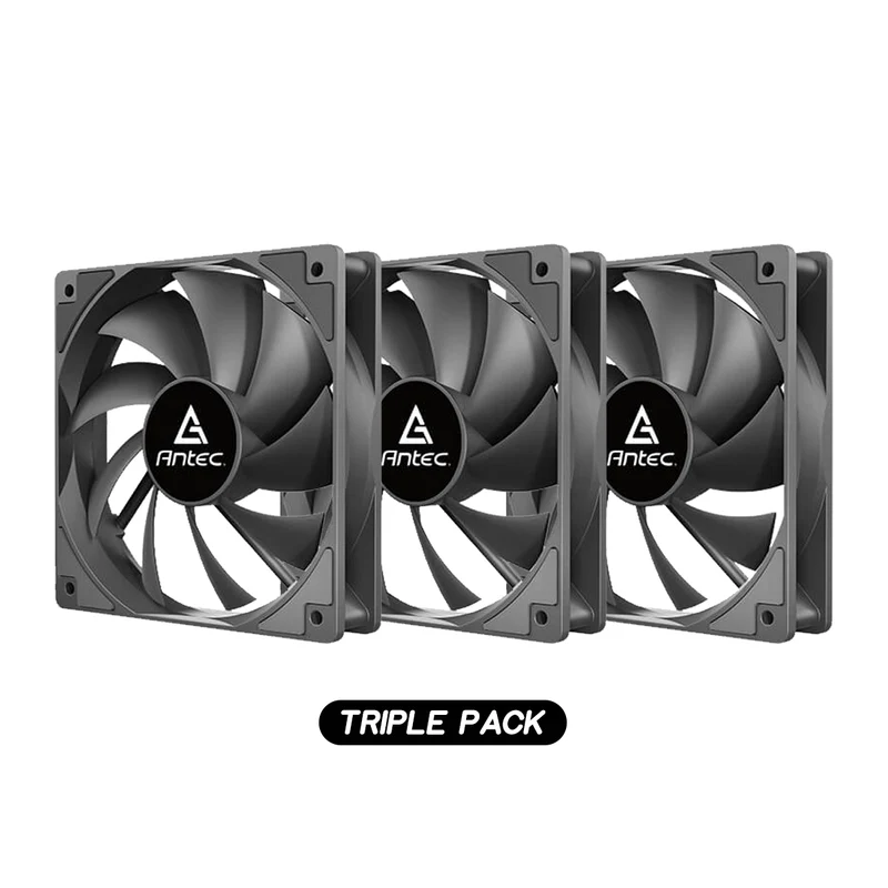 Antec P12 120mm PWM PC Case Fan (Triple Pack) (Black)