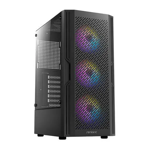 Antec AX20 Extreme ARGB ATX Mid-Tower Tempered Glass Side Panel Gaming Case (Black)