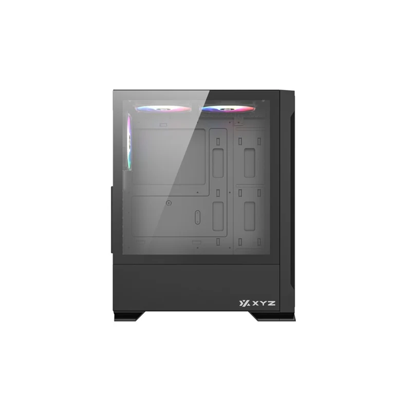 XYZ Airone 300 X MESH ATX PC Case with 6 Pre-Installed 120mm ARGB Fans (Black) (X-CS-AIRONE3XM-B) (XYZ-SA-961)