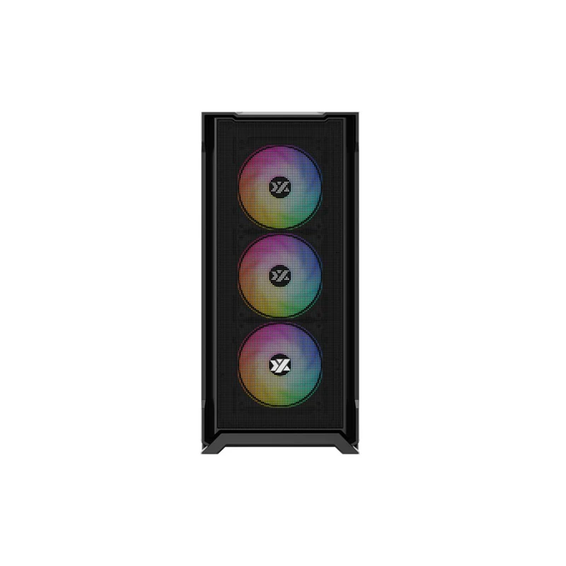 XYZ Airone 300 X MESH ATX PC Case with 6 Pre-Installed 120mm ARGB Fans (Black) (X-CS-AIRONE3XM-B) (XYZ-SA-961)