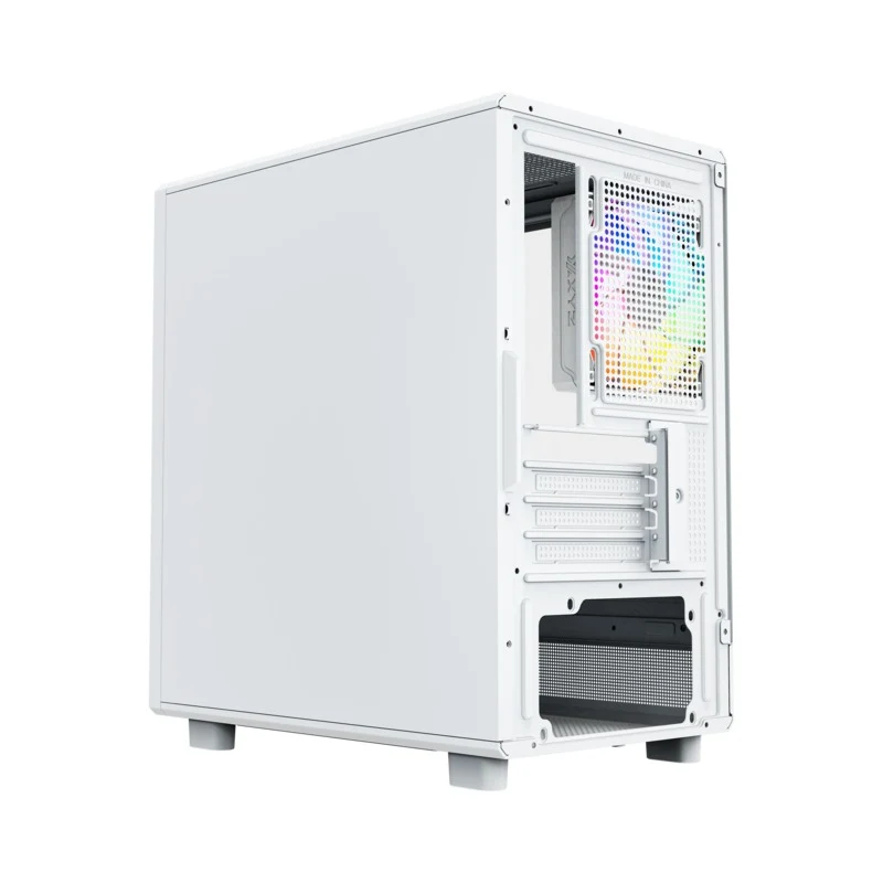 XYZ Atom M-ATX PC Case with 3 Pre-Installed 120mm Pulsar ARGB Fans (Black, White)