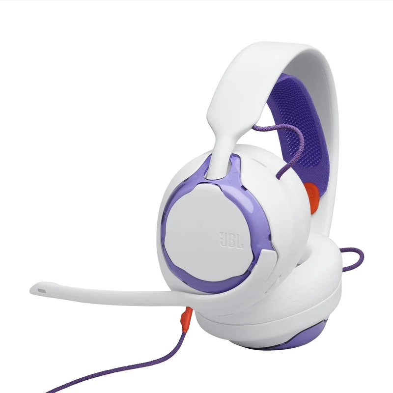 JBL Quantum 250 Wired Multiplatform Gaming Headset (Purple, White, Teal)