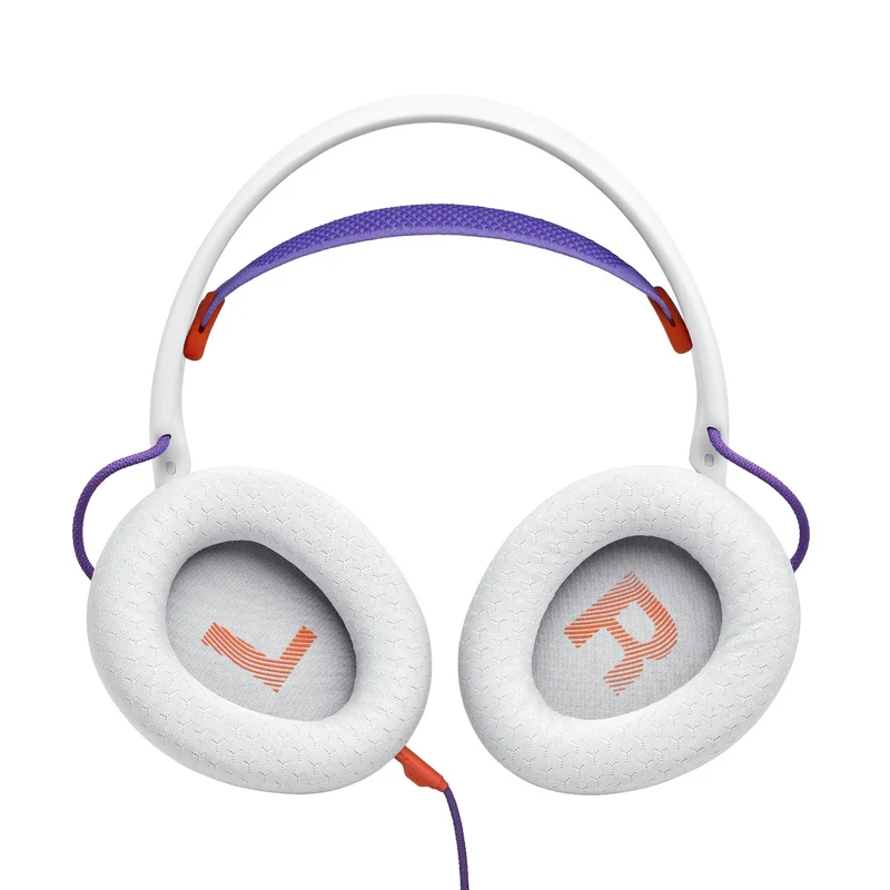 JBL Quantum 250 Wired Multiplatform Gaming Headset (Purple, White, Teal)