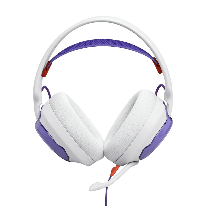 JBL Quantum 250 Wired Multiplatform Gaming Headset (Purple, White, Teal)