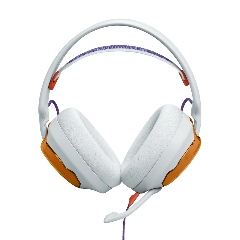 JBL Quantum 250 Wired Multiplatform Gaming Headset (Purple, White, Teal)