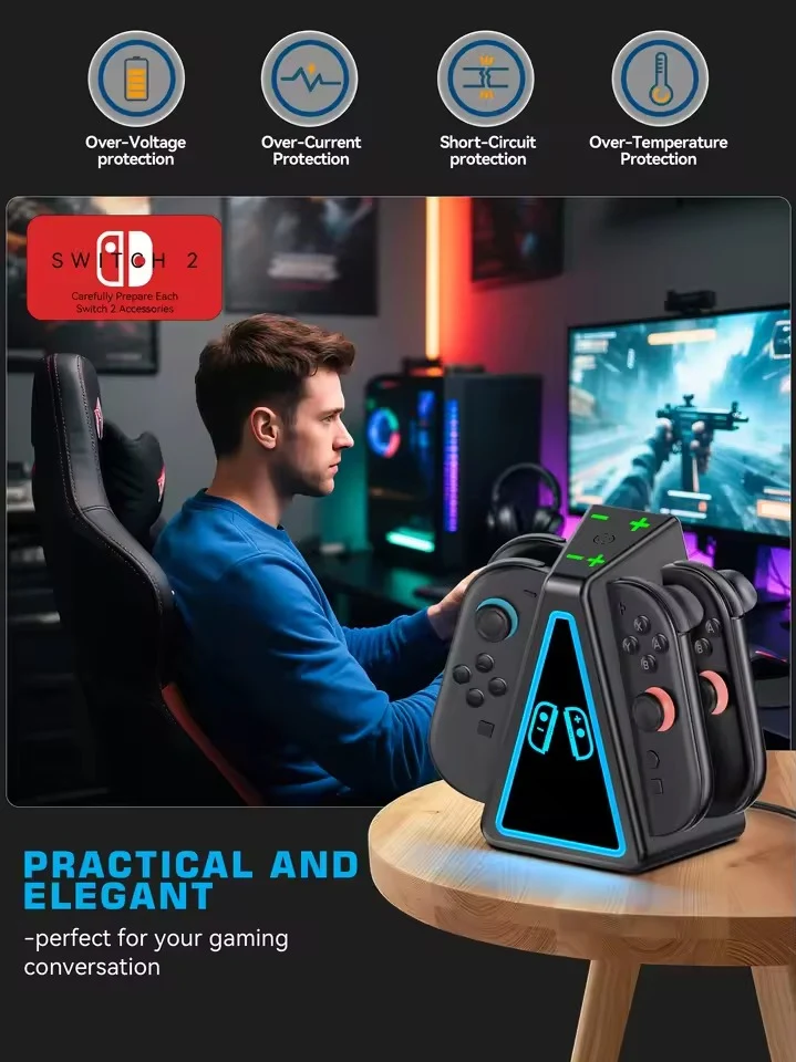 Nintendo Switch 2 Controller Charging Dock (Black) (VG-SW217)