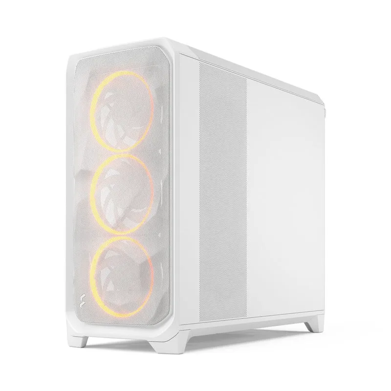 Fractal Design Meshify 3 XL Computer Case (Black RGB Tempered Glass Light Tint, White RGB Tempered Glass Clear Tint)