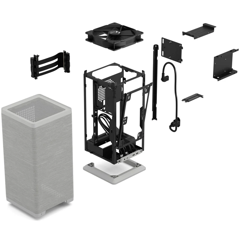 Fractal Design Mood Computer Case (Black, Light Grey)