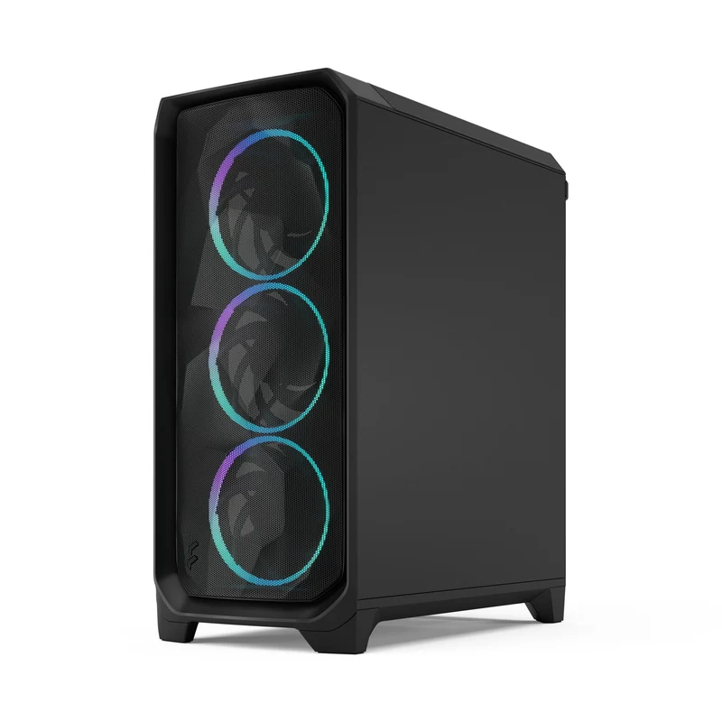 Fractal Design Meshify 3 Computer Case (Black RGB Tempered Glass Light Tint, White RGB Tempered Glass Clear Tint)