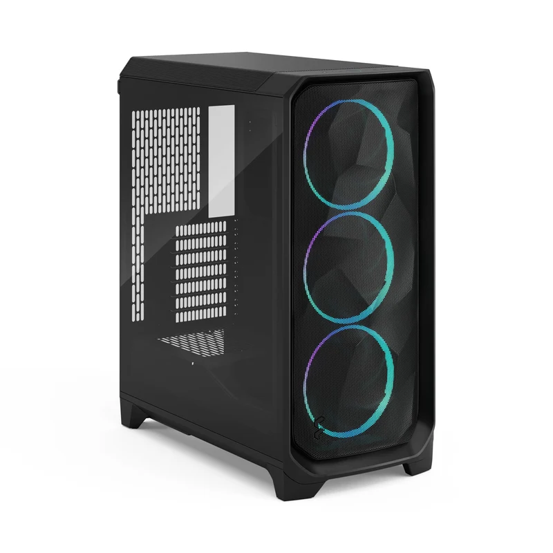 Fractal Design Meshify 3 Computer Case (Black RGB Tempered Glass Light Tint, White RGB Tempered Glass Clear Tint)