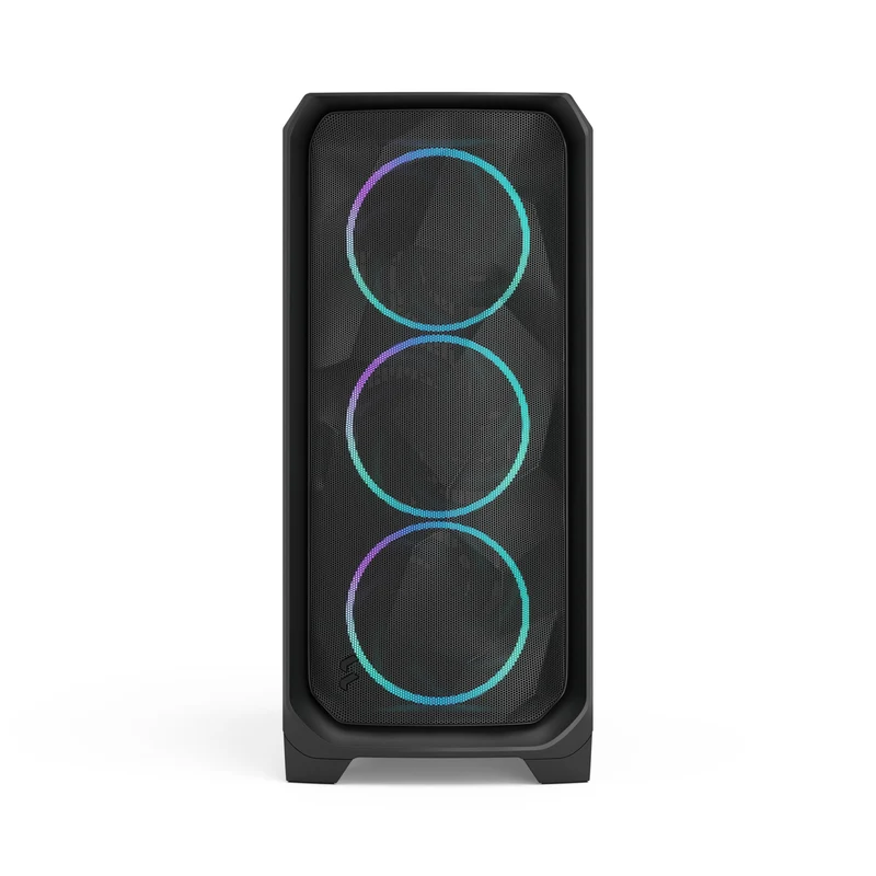 Fractal Design Meshify 3 Computer Case (Black RGB Tempered Glass Light Tint, White RGB Tempered Glass Clear Tint)