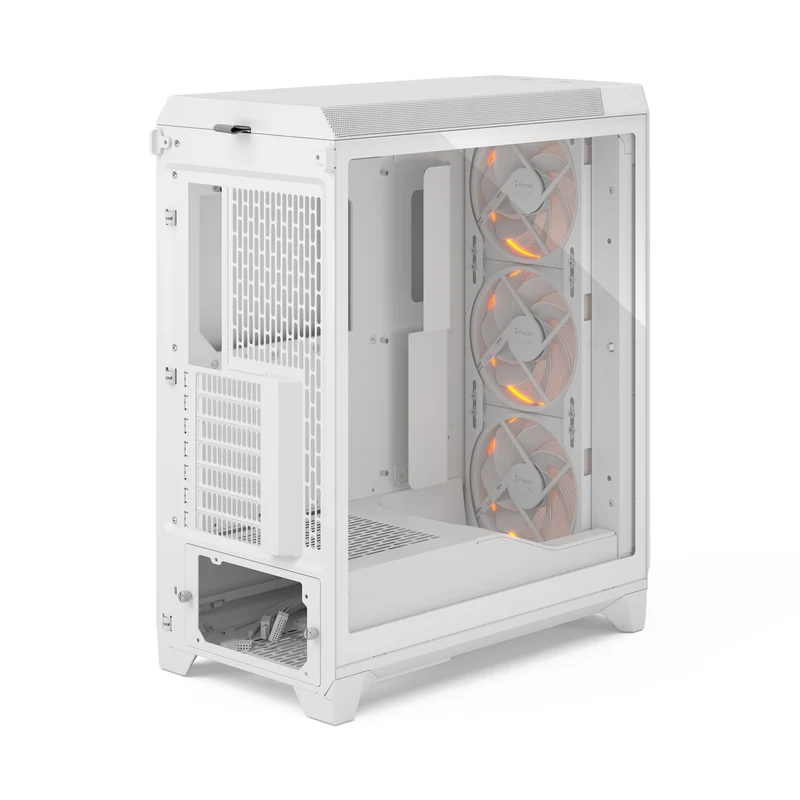 Fractal Design Meshify 3 Computer Case (Black RGB Tempered Glass Light Tint, White RGB Tempered Glass Clear Tint)