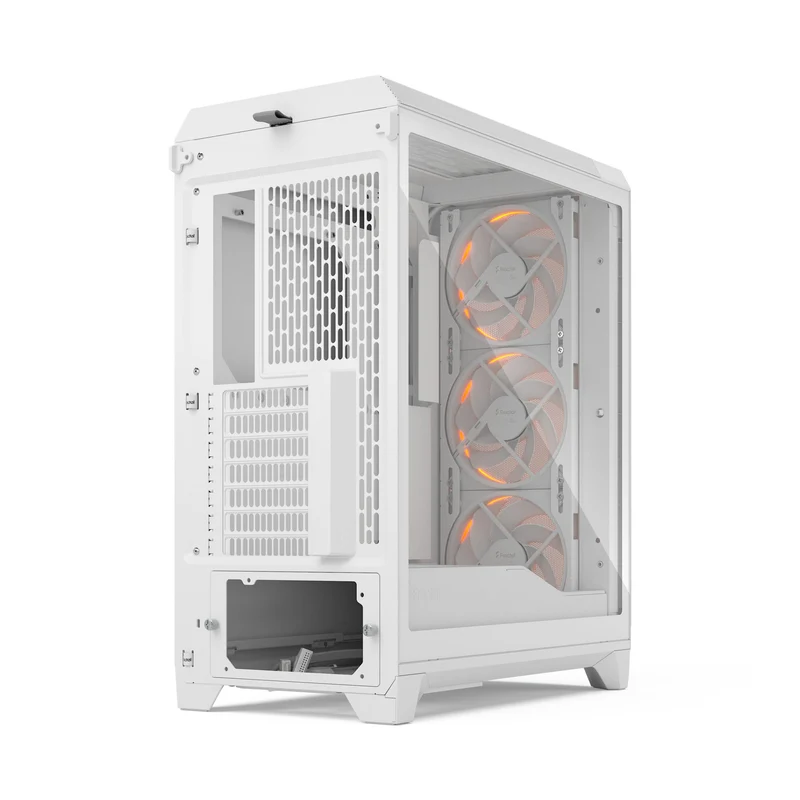 Fractal Design Meshify 3 Computer Case (Black RGB Tempered Glass Light Tint, White RGB Tempered Glass Clear Tint)