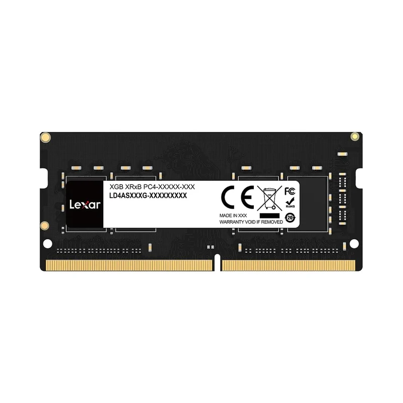 Lexar 32GB DDR4 3200MHz CL22-22-22-52 SODIMM Laptop Memory (LD4AS032G-B3200GSST)