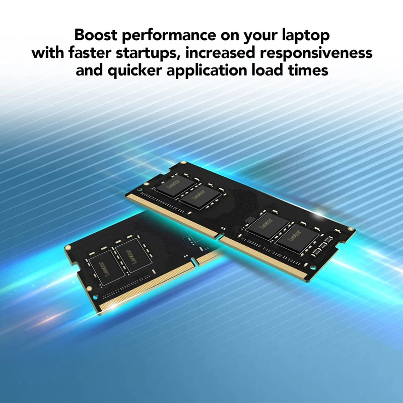 Lexar 32GB DDR4 3200MHz CL22-22-22-52 SODIMM Laptop Memory (LD4AS032G-B3200GSST)