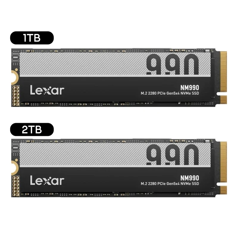 Lexar NM990 M.2 2280 PCIe Gen5x4 NVMe SSD (1TB, 2TB)
