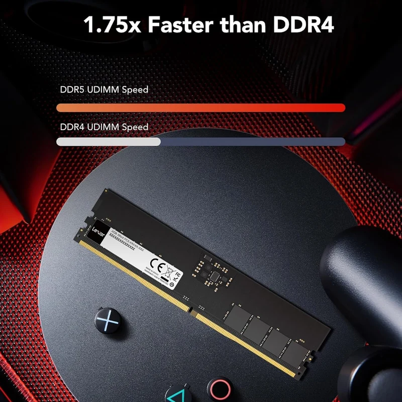 Lexar DDR5 5600MT/s CL46-45-45-90 UDIMM Desktop Memory (8GB, 16GB, 32GB)