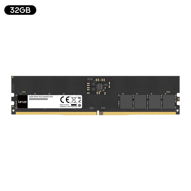 Lexar DDR5 5600MT/s CL46-45-45-90 UDIMM Desktop Memory (8GB, 16GB, 32GB)