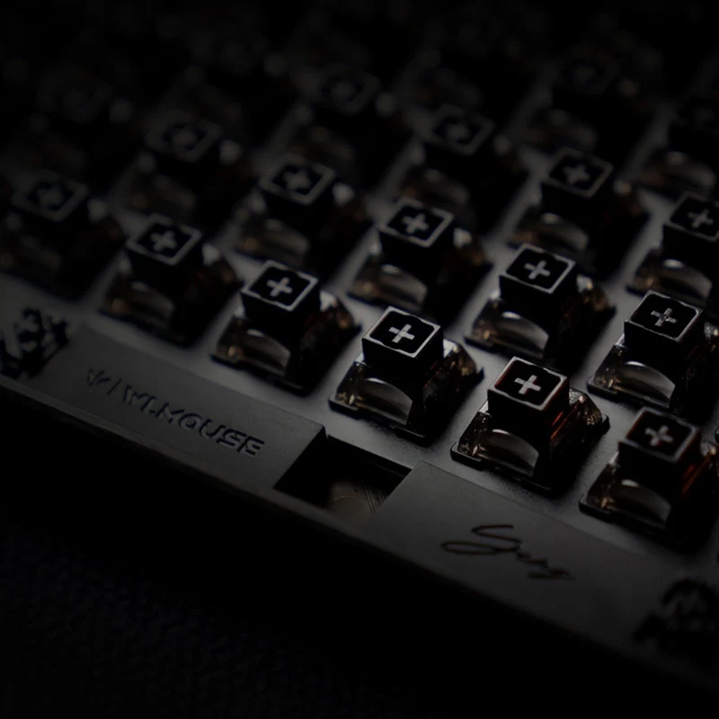 WLMouse YING75 Carbon Fiber Keyboard Nightfall Switch (Custom Gateron)