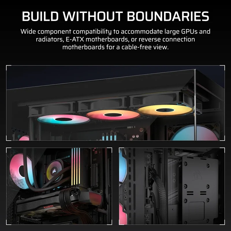 Corsair 3500X RS-R ARGB Mid-Tower PC Case (Black, White)
