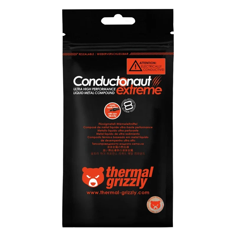 Thermal Grizzly Conductonaut Extreme Ultra High Performance Liquid Metal Compound 1G (TG-CE-001-R)