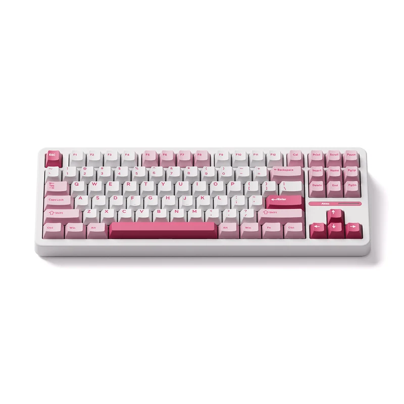 Akko TAC87 Prunus Lannesiana Multi-Mode RGB Hot-Swappable Mechanical Keyboard (Akko Stellar Rose Switch)