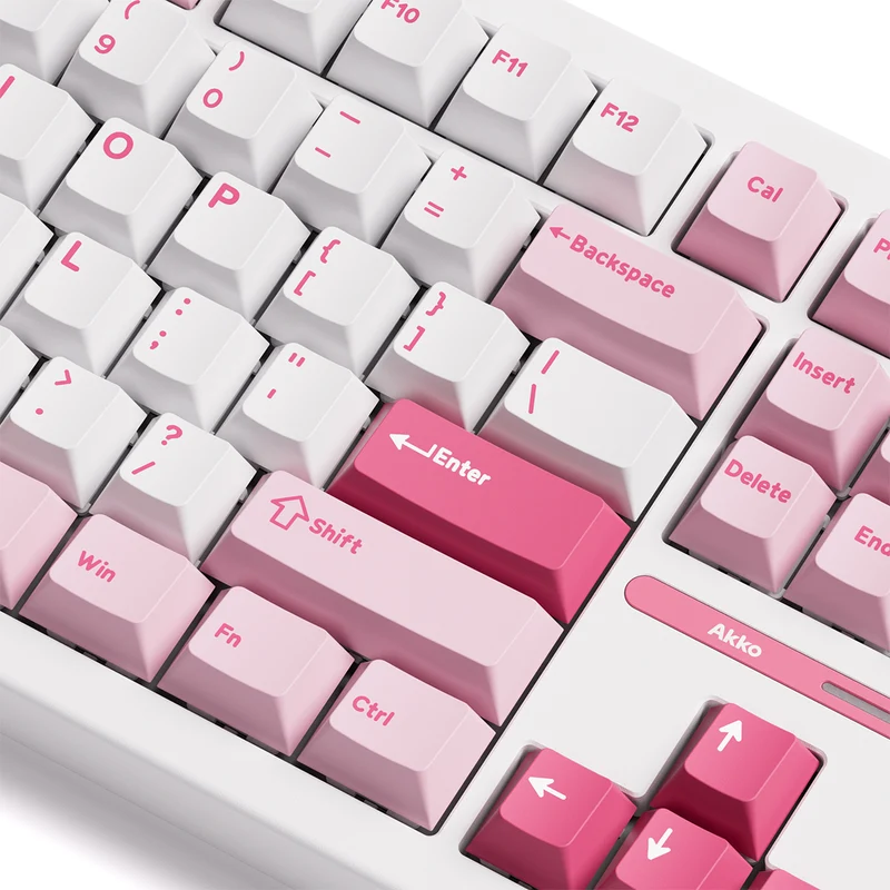 Akko TAC87 Prunus Lannesiana Multi-Mode RGB Hot-Swappable Mechanical Keyboard (Akko Stellar Rose Switch)