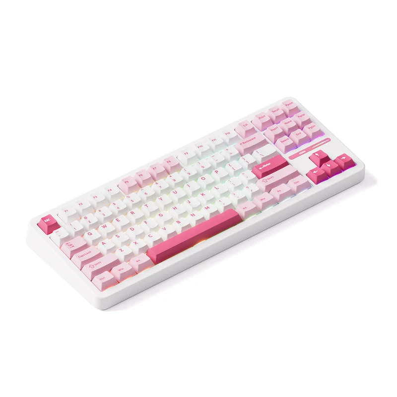 Akko TAC87 Prunus Lannesiana Multi-Mode RGB Hot-Swappable Mechanical Keyboard (Akko Stellar Rose Switch)