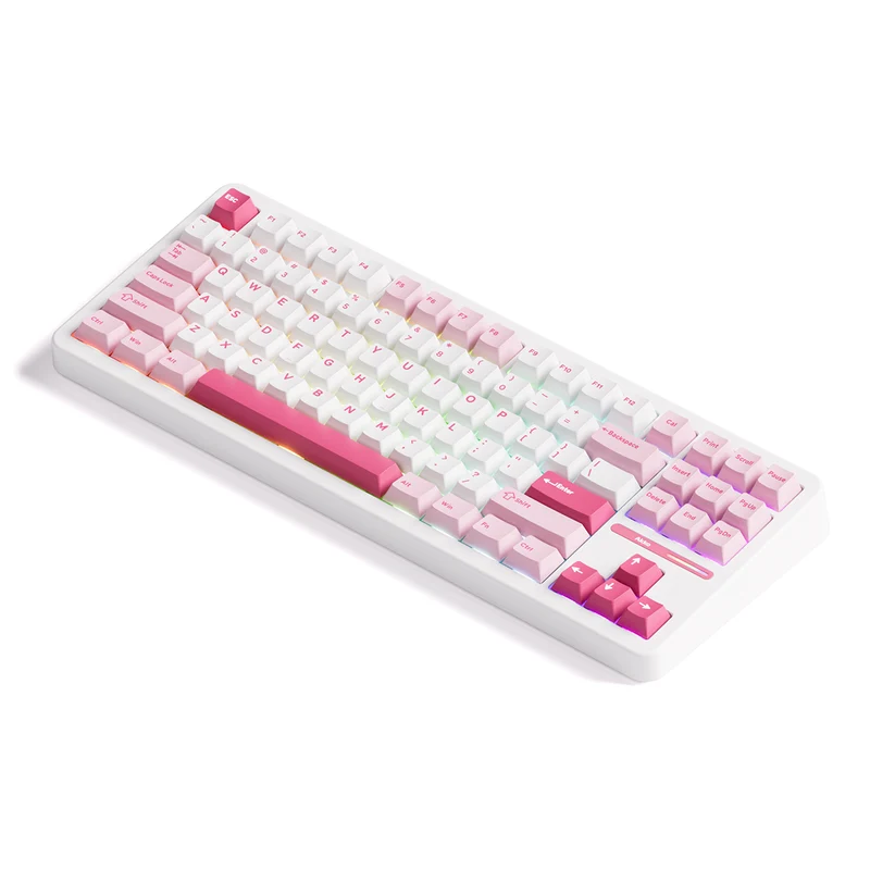 Akko TAC87 Prunus Lannesiana Multi-Mode RGB Hot-Swappable Mechanical Keyboard (Akko Stellar Rose Switch)