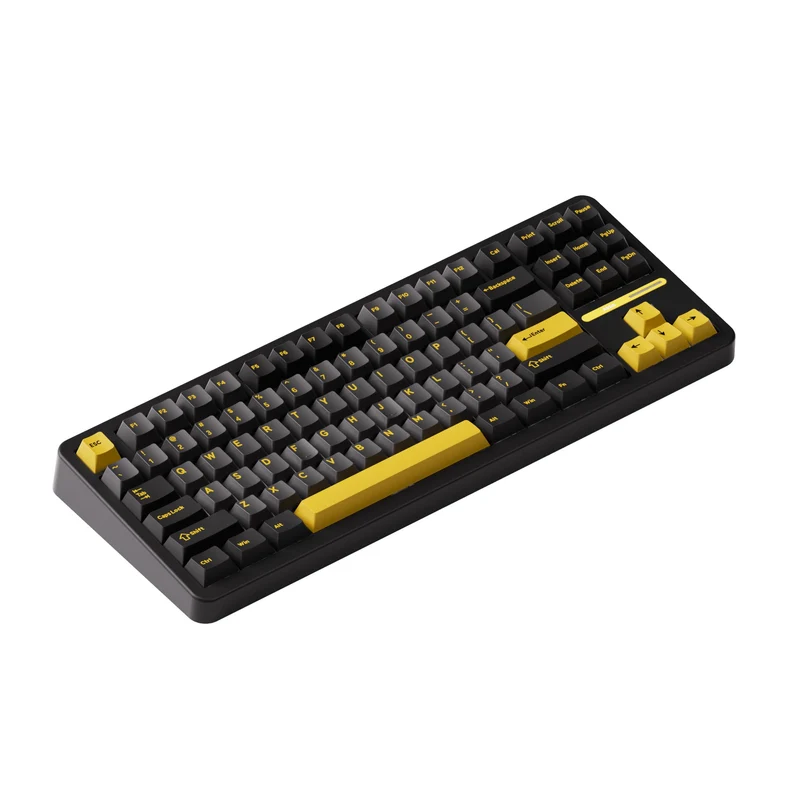 Akko TAC87 Black & Gold Multi-Mode RGB Hot-Swappable Mechanical Keyboard (Akko Mirror Switch)