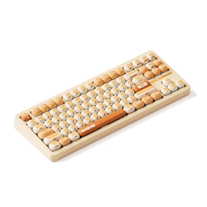 Akko TAC87 Bun Wonderland Multi-Mode RGB Hot-Swappable Mechanical Keyboard (Akko Stellar Rose Switch, Akko V3 Piano Pro Switch)