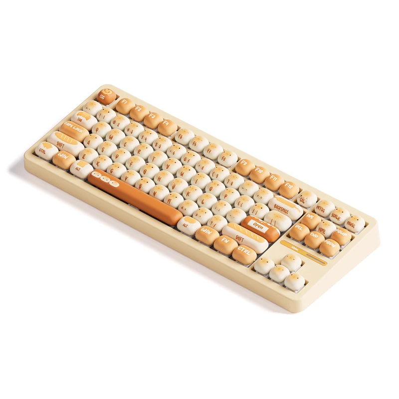 Akko TAC87 Bun Wonderland Multi-Mode RGB Hot-Swappable Mechanical Keyboard (Akko Stellar Rose Switch, Akko V3 Piano Pro Switch)